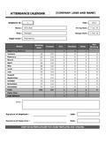 Attendance Sheet
